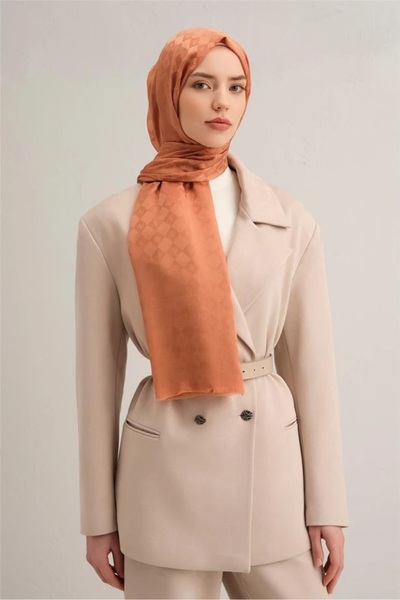Armine 10075 J Monogram Pamuk İpek Şal