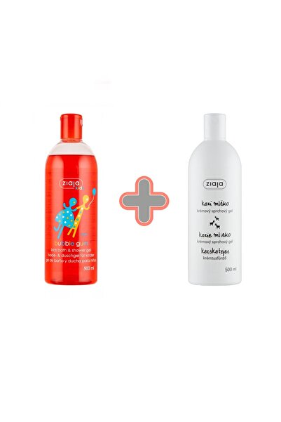 Ziaja Gel de dus Bubble Gum 500 ml + 1 gel de dus Lapte de capra 500 ml gratuit