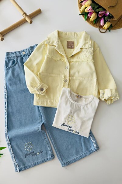 Minigimin Cicileri Set colorat din 3 piese pentru fetițe, cu detalii cu marga...