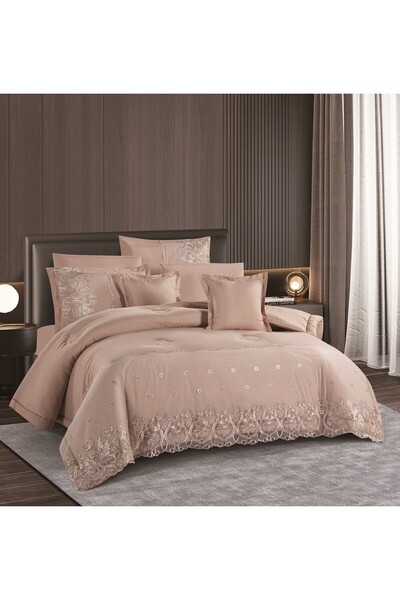 Gen Tech Summer double bedsheet set, 8 pieces, lace, new collection