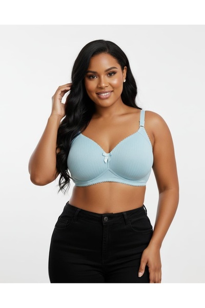 wear treasure Wireless Spooned C Cup Supporting Bra in Large Size with Terry ...