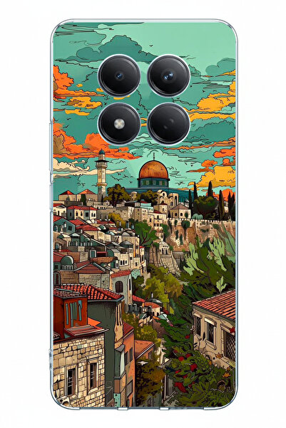 TechTree حافظة سيليكون مطبوعة متوافقة مع Redmi Note 15 PRO 5G تحمل طباعة فلسط...