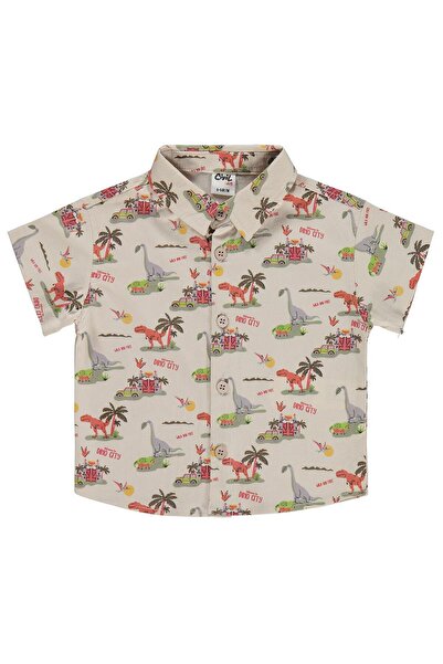 Civil Baby Блуза с животински принт 6-18 месеца - Екру 9-12 месеца