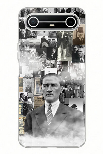 TechTree حافظة سيليكون مطبوعة بتصميم كولاج مصطفى كمال أتاتورك متوافقة مع هاتف...
