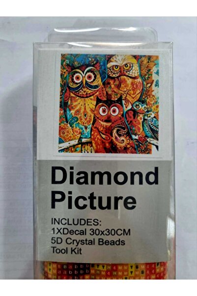 Hobiline Hı Stone 5d Elmas Boncuk Taş Işleme Mozaik Goblen Kit 30x30cm BAYKUŞLAR