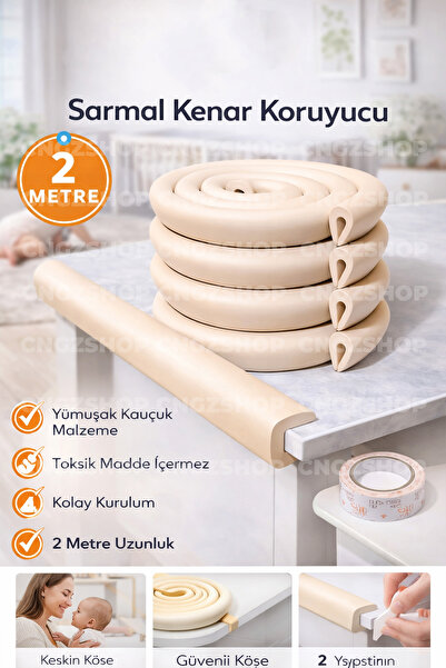 CNGZSHOP 2-метров защитен кант – дебел гумен защитен кант за ъгли на маси за ...