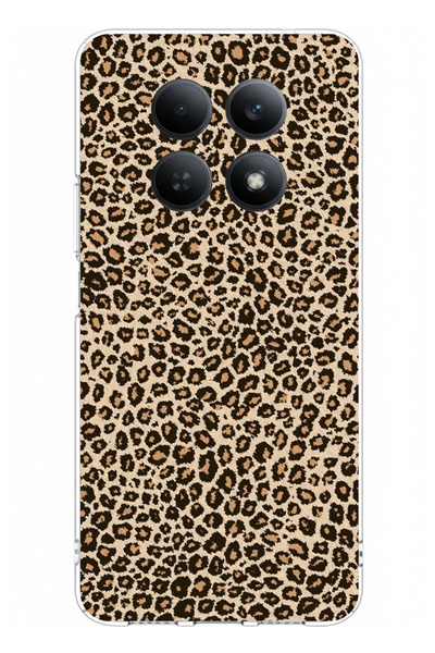 TechTree حافظة سيليكون مطبوعة بتصميم ليوبارد متوافقة مع هاتف Redmi Note 15 4G