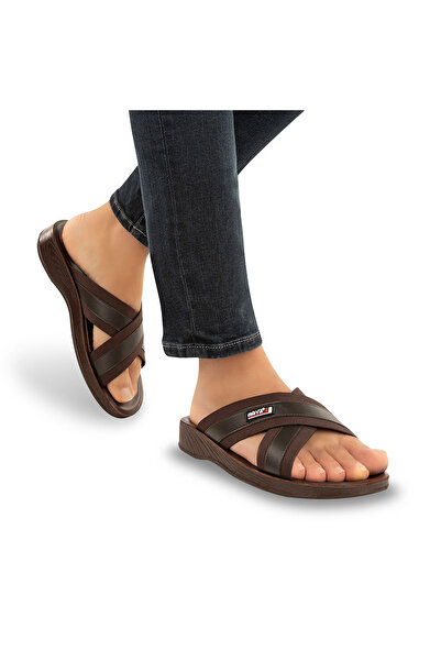 Muya 31304-İkon, Anatomical Sole Daily Stylish Men's Slippers,