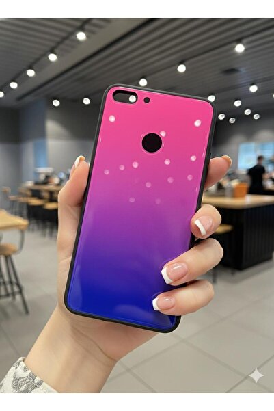 TECNOTREND Huawei P Smart 2018 / Honor 9 Lite Uyumlu Kılıf Renkli Aynalı Cam ...