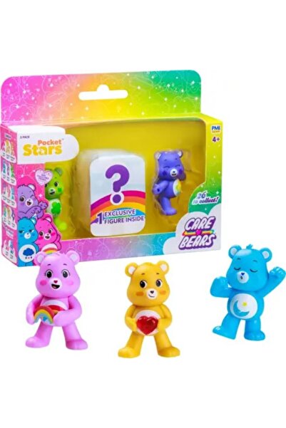 TOYFEST Care Bears Mini Collectible Figures 3-Pack - 1 Piece