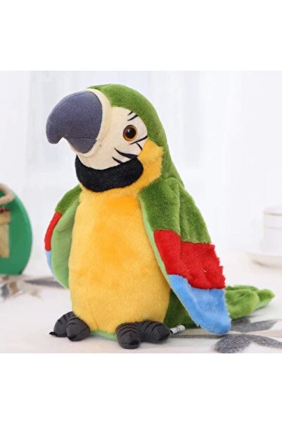 EMATTEIRO Интерактивен плюш папагал, Записва и говори, Пляскащи криле, 30 пес...