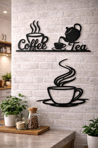 ABENOVA Kahve ve Çay Köşesi Duvar Dekorasyon Seti