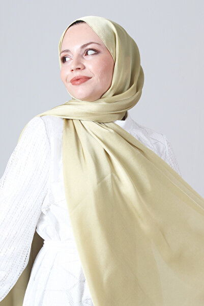 HAREM SCARF Çay Yeşili-56 Como Saten Şal