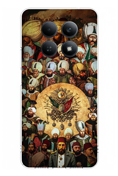 TechTree حافظة سيليكون مطبوعة عليها عبارة "السلطات العثمانية" متوافقة مع هاتف Redmi Note 15 4G