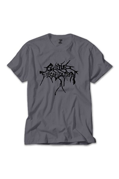 CrowsGate Γκρι μπλουζάκι με λογότυπο Cattle Decapitation