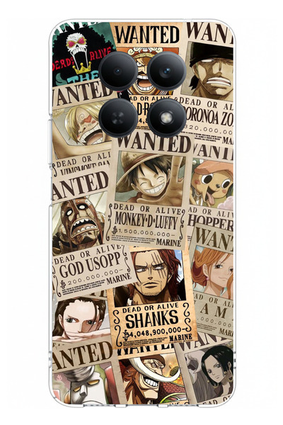 TechTree حافظة سيليكون مطبوعة بتصميم ون بيس جازيت متوافقة مع هاتف Redmi Note ...