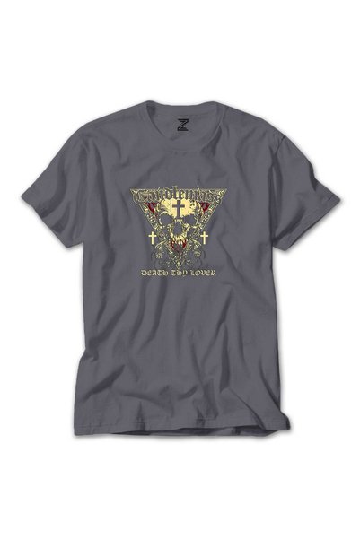 CrowsGate Candlemass Death Thy Lover Grey T-shirt