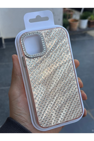 EDELFU Compatible with iPhone 14 and 13 - Full Rhinestone Cover Wavy Sparklin...