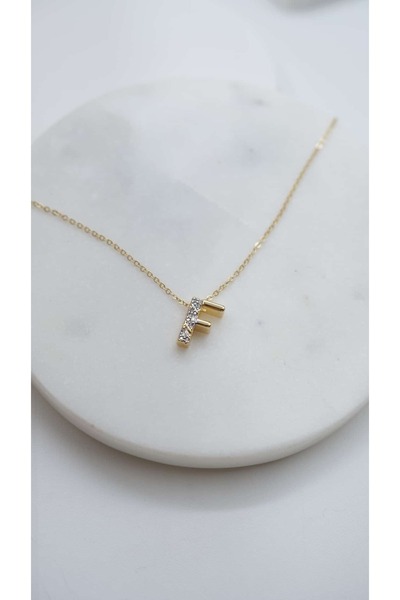 Jerie Minimal F Harf Kolye