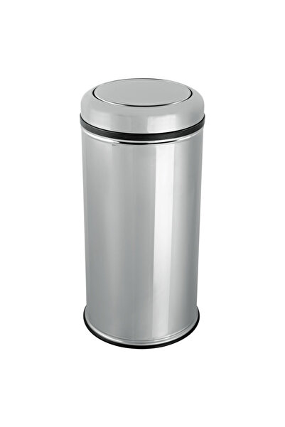 OEM Stainless steel trash can with hinged lid - 32 liters