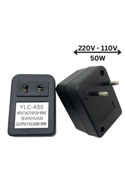 Vivendo Convertor de putere Vivendo® 220V la 110V, 50W, 50Hz, Fara fir, Compa...