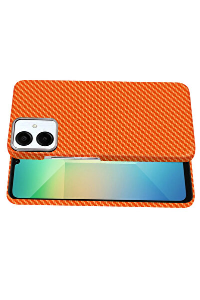 Najmaddin غطاء نيو فايس سامسونج جالاكسي A06 فيجا ماج سيف - برتقالي