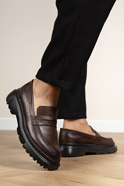 maximoda Genuine Leather, Laceless, Thick Soled, Inner and Outer Leather Shoes