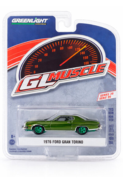 Greenlight Collectibles Gl Muscle Series 20 1976 Ford Gran Torino Green Machi...