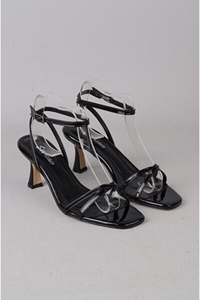 SEÇ KUNDURA Pantofi de seară cu bretele SEÇ 220 (Înălțime toc: 7,5 cm) NEGRU