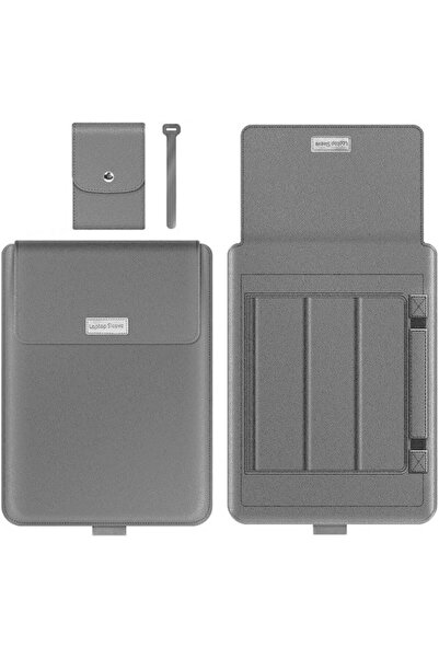 OEM Husă Laptop 16-17 inch cu Funcție Suport - Piele Ecologică Impermeabilă, ...