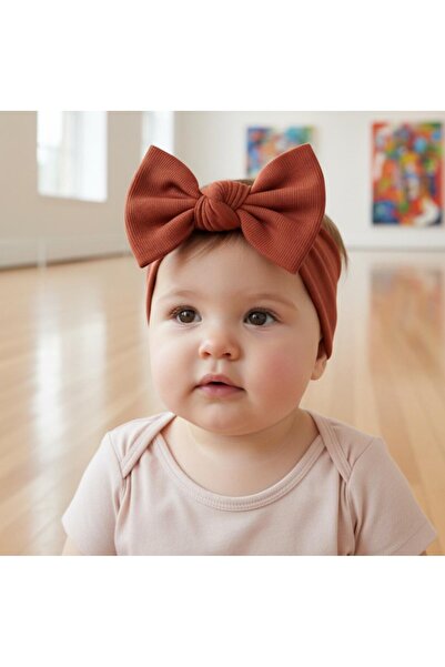 Babygiz Baby Girl Children's Bow-Tie Hairband, 100% Cotton Combed Cotton, Non...