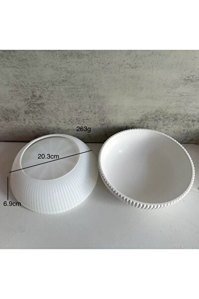 HOBİFLEX SİLİKON KALIP TAŞ TOZU İTHAL DEKORATİF YUVARLAK KASE KALIBI EPOKSİ R...