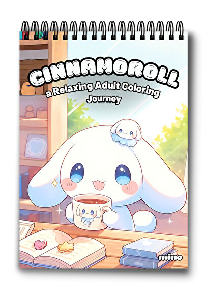 Mino Cinnamoroll Antistress Coloring Book - 50 relaxing illustrations - Color...