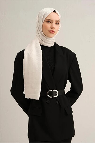 Armine 10063 J Monogram Pamuk İpek Şal