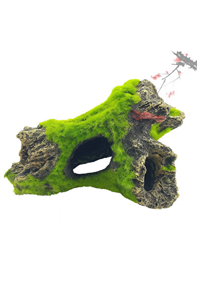 OEM Ornament Acvariu din Rășină cu Plante Artificiale și Adăpost – Decor 14×9...