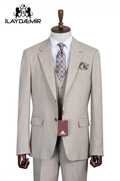 ilayda emir Slim Fit, 3 Piece Suit, Men's Classic Vest, Premium Fabric, Offic...