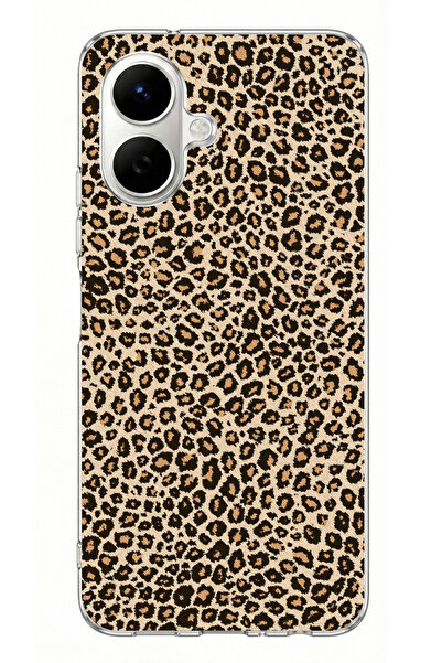 TechTree حافظة سيليكون مطبوعة بتصميم ليوبارد متوافقة مع هاتف Infinix Smart 10