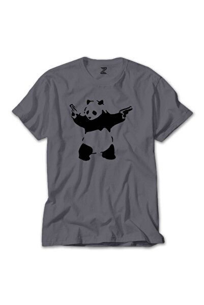 CrowsGate Μπλουζάκι Panda Guns Grey