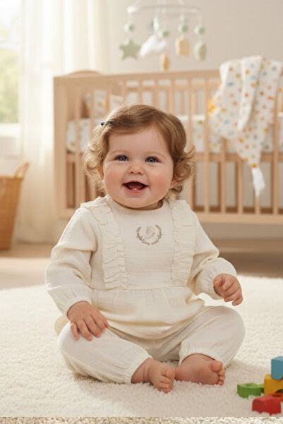 Biorganic Feeling Sweatshirt and Trousers 2-Piece Baby Set 59823