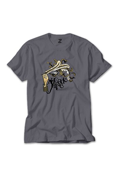 CrowsGate تي شيرت أركيد فاير أركيد فاير ملون رمادي اللون مقاس 2XL