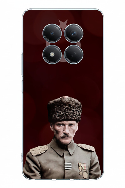 TechTree حافظة سيليكون مطبوعة عليها نجمة القمر ورئيس الأركان أتاتورك متوافقة ...