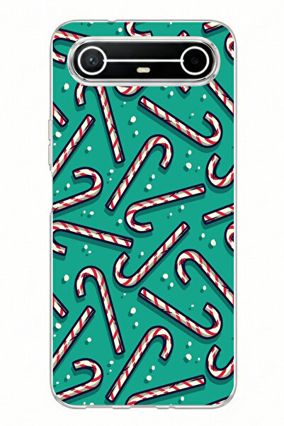 TechTree حافظة سيليكون مطبوعة على شكل حلوى عيد الميلاد ورقاقة الثلج متوافقة م...