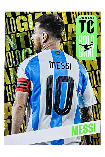 hediyecik بطاقة لاعب هولو جاينت ليونيل ميسي من سلسلة بانيني توب كلاس 2025