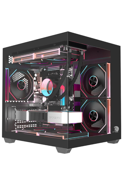GAMELİNE HIPER V3 5x RGB Fanlı Temperli Cam USB 3.0 Gaming Bilgisayar Kasası ...