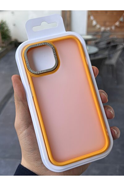 EDELFU iPhone 15 - 14 ve 13 uyumlu - Mat Yumuşak Kapak Arkası Sert Parmak izi...