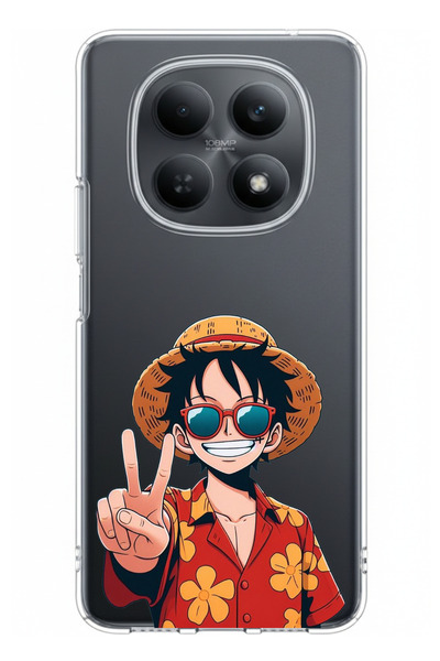 TechTree حافظة سيليكون مطبوعة بتصميم مونكي دي لوفي متوافقة مع هاتف Redmi Note...