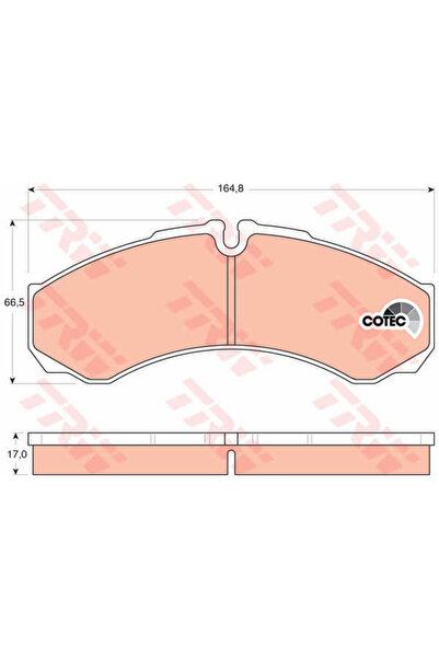 TRW Brake Pad Set, disc brake GDB1534