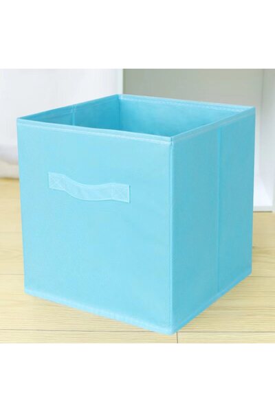 OEM Storage box 28x28x28 cm, textile, waterproof, blue, for home/office
