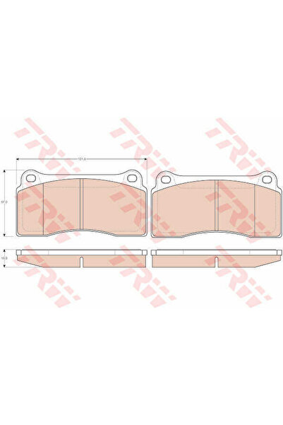 TRW Brake Pad Set, disc brake GDB1536