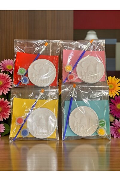 magnocandles Ramazan Cami Temalı 10 Adet Taş Boyama Seti Aile, çocuk, Yetişki...